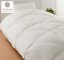 〔西川プレミアム〕羽毛掛けふとん ポーランドホワイトグース ホワイト