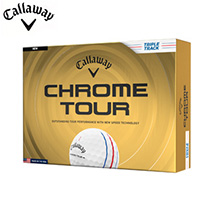〔キャロウェイ〕CHROME TOURボール（ホワイトトリプルトラック）