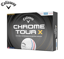 〔キャロウェイ〕CHROME TOUR Xボール（ホワイトトリプルトラック）