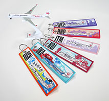 〔JALグループ国内線機内提供品〕 ご当地空港フライトタグキーホルダー6種セット