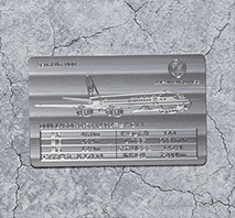 JALフリート記念チタンプレート(DC-8-53)