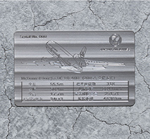 JALフリート記念チタンプレート(DC-10-40D)