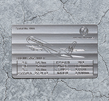 JALフリート記念チタンプレート(767-300ER)