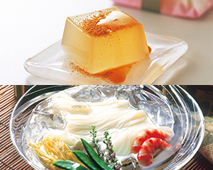 〔坂利製麺所〕手延本葛そうめん・吉野の葛餅風呂敷包み