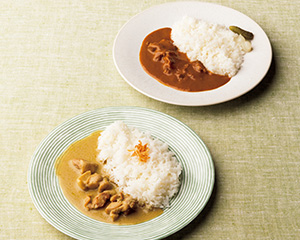 〔日本の極み〕淡路島の玉ねぎ牛すじカレー・グリーンカレー