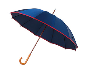 甲州織　手開き長傘　紺×赤