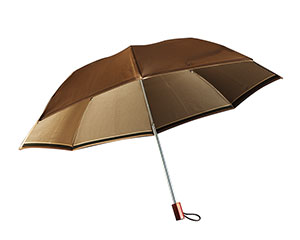 甲州織　晴雨兼用折りたたみ傘　ベージュ