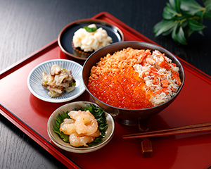 〔釧路おが和〕いくら海席丼セット