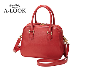 〔A-LOOK〕2WAYショルダーバッグ　レッド