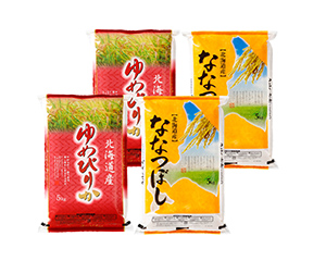 北海道産　ゆめぴりか・ななつぼし食べ比べ