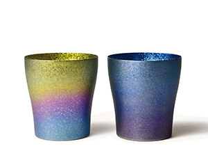 〔ホリエ〕チタン製ペア二重タンブラー