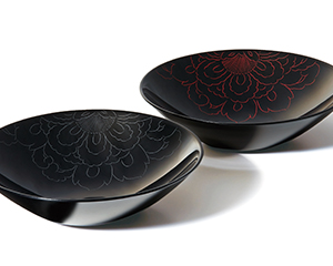 〔きらら坂〕 越前塗　ペアうるし鉢