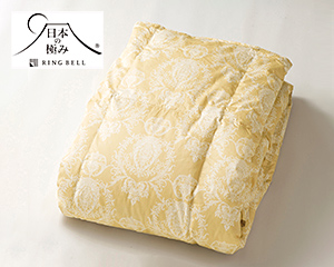 〔日本の極み〕羽毛肌掛ふとん ゴールド