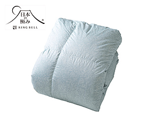 〔日本の極み〕羽毛合掛ふとん ブルー