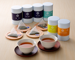 〔なべしま銘茶〕深蒸し茶・国産フレーバーティー6缶セット