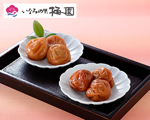 〔いなみの里梅園〕紀州南高梅セット（はちみつ・うす塩）