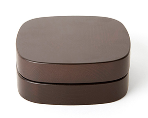 〔角田清兵衛商店〕紀州桧弁当箱 ダークブラウン