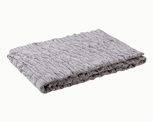 〔マユケット〕コットンブランケット グレー