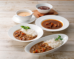 〔麦倶楽部〕麦ごはん＆レトルト大麦カレーシチューセット