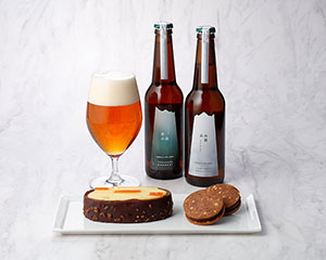 〔oN CHOCOLATE〕〔YUDANAKA BREWERY〕onchocoサンド＆onchocoガトーショコラ＆発泡酒セット