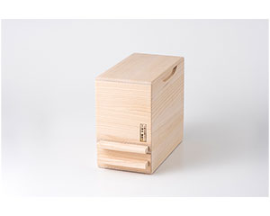 〔留河〕泉州留河 桐製一合計量米びつ5kg