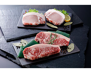 超熟成牛＆金アグーロースセット