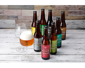 〔高津川リバービア〕初めてのTAKATSUGAWA RIVER CRAFT8種類8本とオリジナルグラス2脚のセット