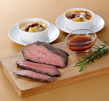 〔江戸屋〕ローストビーフ＆ビーフグラタン