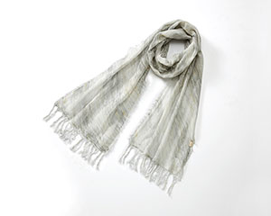 墨流し染ストール 寒雲