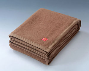 〔山繊〕キャメル毛布