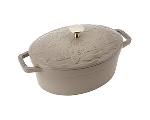 〔ストウブ〕ココットオーシャン オーバル23cm リネン