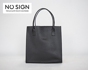 〔NO SIGN〕和牛レザー　スモールトートバッグ