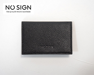 〔NO SIGN〕和牛レザー カードケース