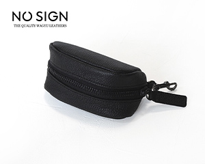 〔NO SIGN〕和牛レザー　ゴルフボールケース