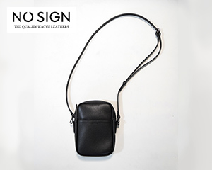 〔NO SIGN〕和牛レザー　クロスボディバッグ