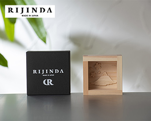 〔RIJINDA〕木彫枡・ヒノキ精油セット